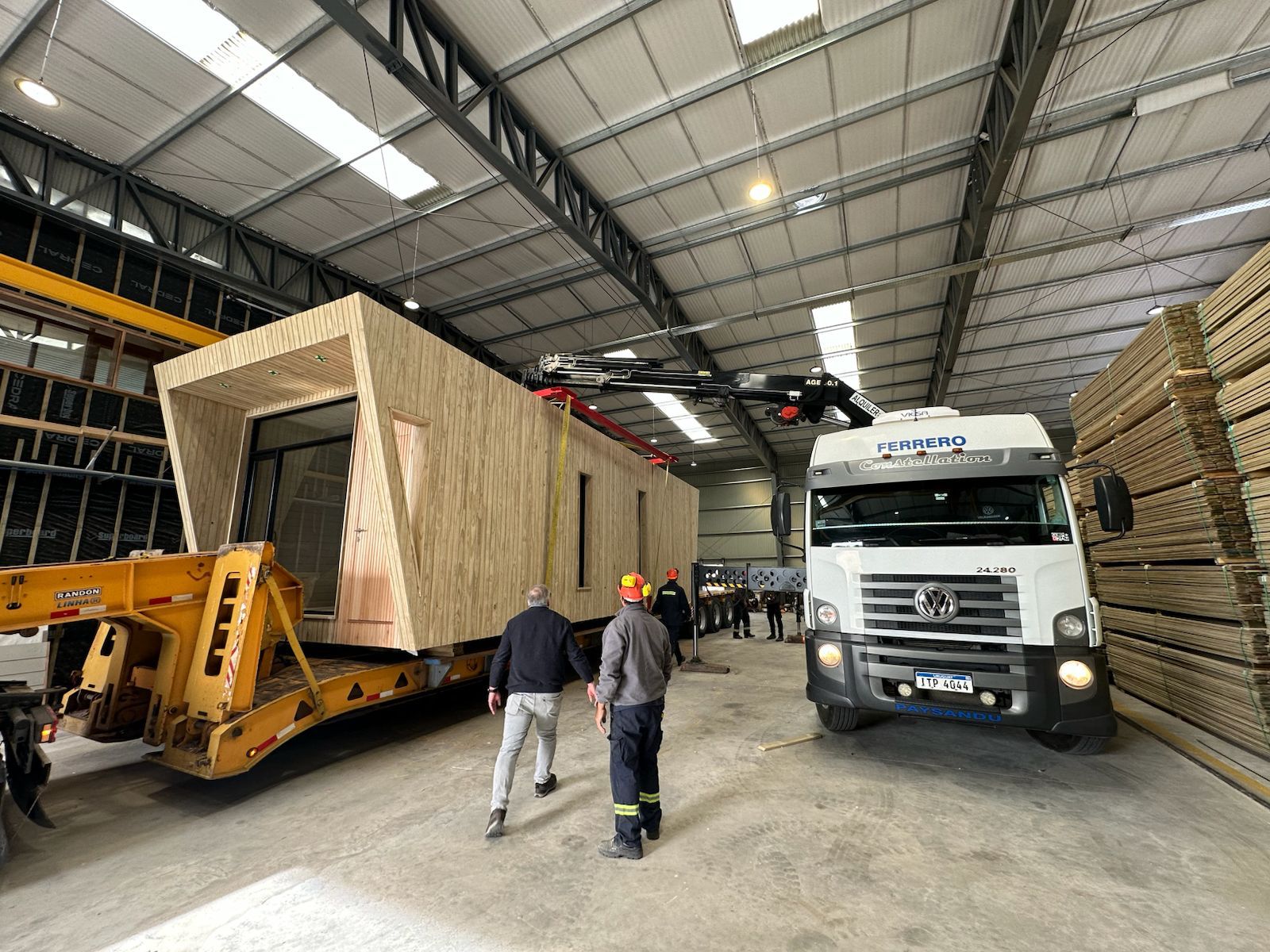 Coordinación logística y traslado del módulo